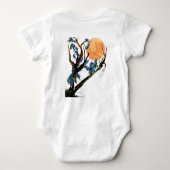 "月によって"は女性の小柄いTが開花します Tシャツ (裏面)