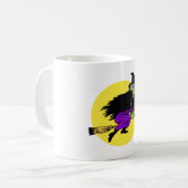 月による魔法使いの飛行 コーヒーマグカップ (正面左)