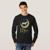 月にオーストラリアのヘラー牛の犬を愛する Tシャツ (正面フル)