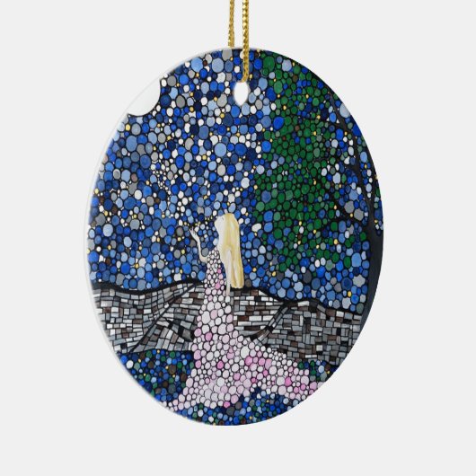 月にキスを吹いて下さい セラミックオーナメント (右)