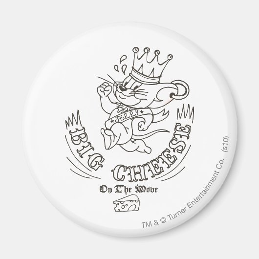 月にジェリービッグチーズ1 マグネット (正面)