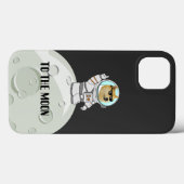 月にドジェコイン Case-Mate iPhoneケース (裏面 (横))