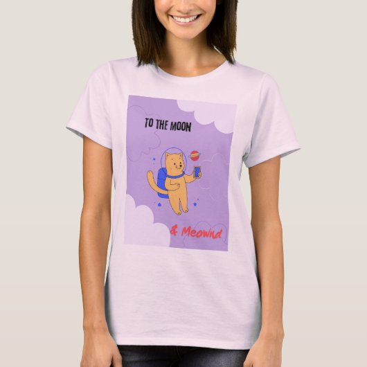 月にメオンド Tシャツ (正面)