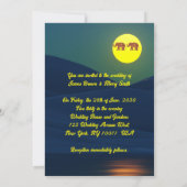 月にライトゾウ結婚の愛 招待状 (裏面)