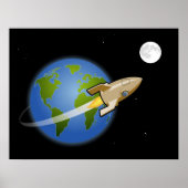 月にロケット – ポスター (正面)