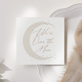 月に中立な赤ちゃんシャワーの上で スタンダードカクテルナプキン