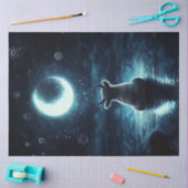 月に主演したデコパージュ神秘ハイランドカウズ 薄葉紙 (クラフト)