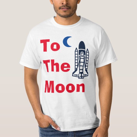 月に到達Tシャツ Tシャツ (正面)