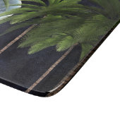 月に向かうヤシの木 カッティングボード (角)