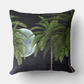 月に向かうヤシの木 クッション (裏面)