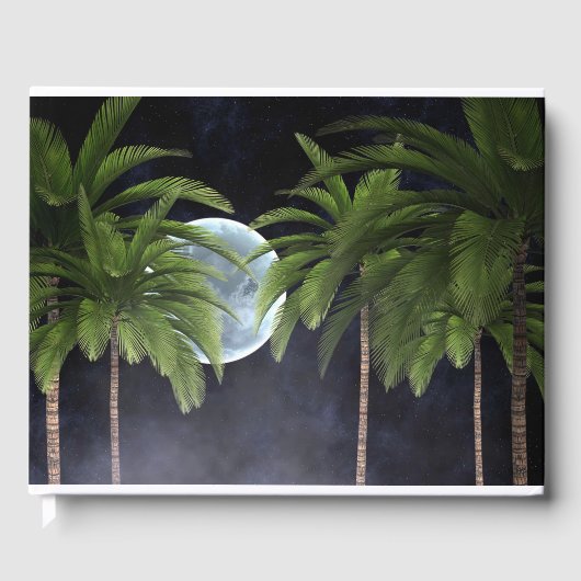 月に向かうヤシの木 ゲストブック (正面)