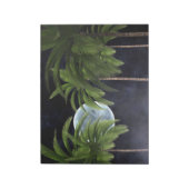 月に向かうヤシの木 ノートパッド (回転)