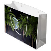 月に向かうヤシの木 ラージペーパーバッグ (裏面アングル)