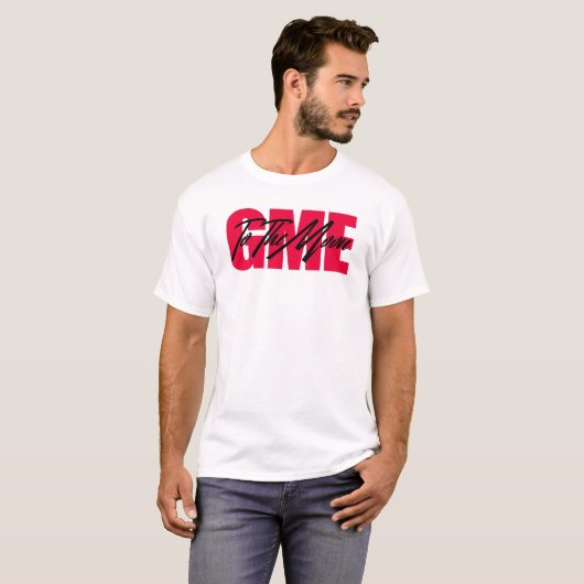 月に向かうGME Tシャツ (正面フル)