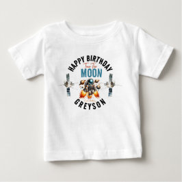 月に向かってスタート 2歳の誕生日 宇宙 ベビーTシャツ
