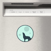 月に向かって吠える マグネット (インサイチュ (食洗機))