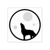 月に向かって吠える ラバースタンプ (インプリント)