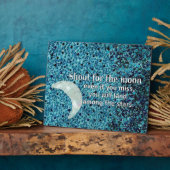 月に向かって撃つ フォトプラーク (側面)