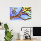 月に向かって立ち上がる ポスター (ホームオフィス)