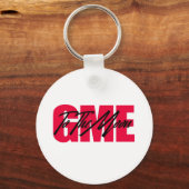 月に向かって進む キーホルダー (正面)