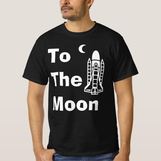 月に向かってTシャツ Tシャツ (正面)