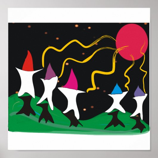 月に向けて撮影 – アートのポスター ポスター (正面)