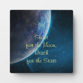 月に向けて撮影 フォトプラーク (正面)