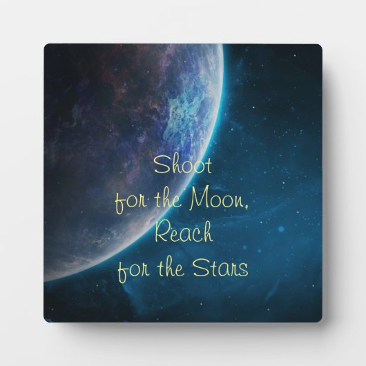 月に向けて撮影 フォトプラーク (正面)