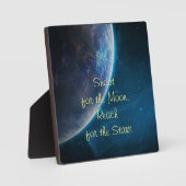 月に向けて撮影 フォトプラーク (正面)