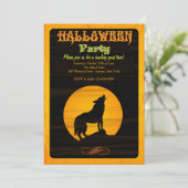 月に吠えるハロウィンパーティー招待状 招待状 (スタンド正面)