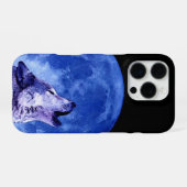 月に吠える狼 iPhoneケース (裏面横)