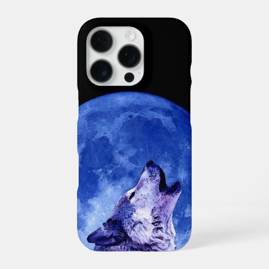 月に吠える狼 iPhoneケース (裏面)