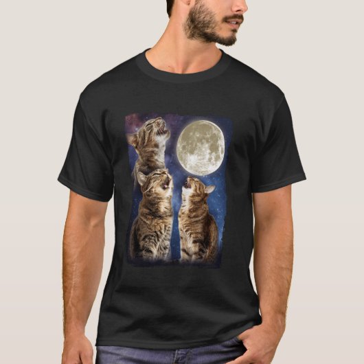 月に吠える猫 Tシャツ (正面)
