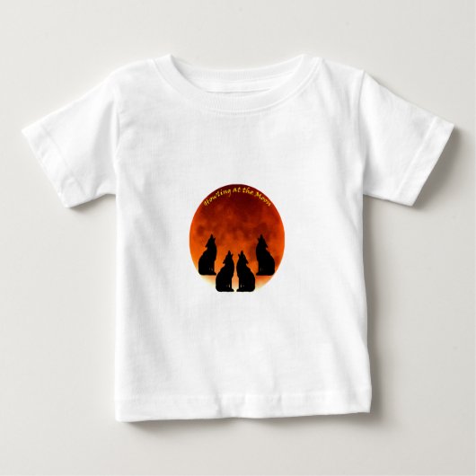 月に吠える。 ベビーTシャツ (正面)