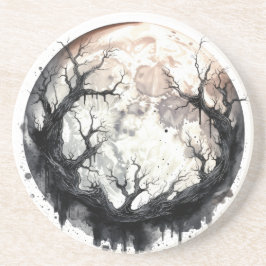 月に囲まれた絡み合った コースター