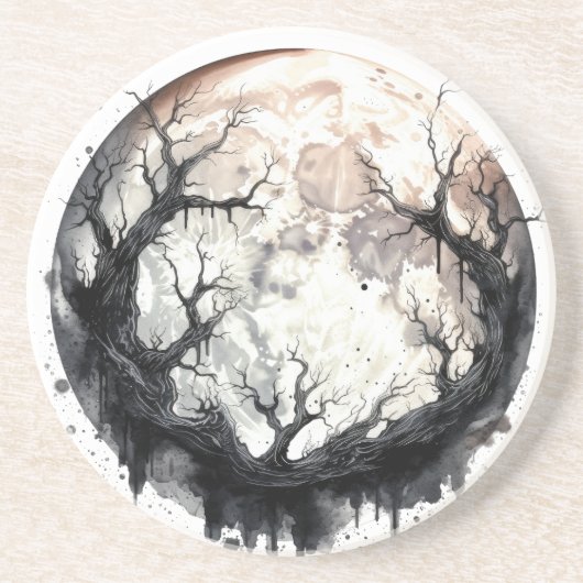 月に囲まれた絡み合った コースター (正面)