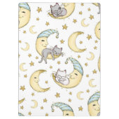 月に夢を見る子猫 クリップボード (裏面)