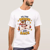 月に帰る犬の宇宙冒険 Tシャツ (正面)