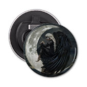 月に座るゴシック様式の天使 栓抜き (正面)