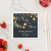 月に当たらない赤んお洒落坊のシャワーを浴びる スタンダードカクテルナプキン (インサイチュ)