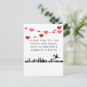 月に愛してるが…バレンタおもしろいンの日 シーズンポストカード (スタンド正面)