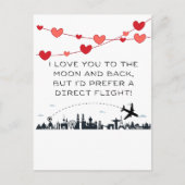 月に愛してるが…バレンタおもしろいンの日 シーズンポストカード (正面)