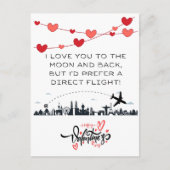 月に愛してるが…バレンタおもしろいンの日 シーズンポストカード (正面)