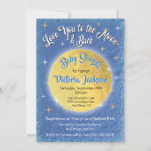 月に愛し、バック赤ちゃんシャワー招待状 招待状 (正面)