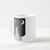 月に愛し、再び戻る コーヒーマグカップ (正面左)