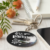 月に愛し、再び戻る・宇宙デザイン キーホルダー (側面)