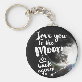 月に愛し、再び戻る・宇宙デザイン キーホルダー