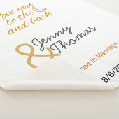 月に愛し、後ろに編集可能 シェルパブランケット (3/4)