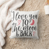 月に愛し、戻ってリバーシブル クッション (ブランケット)