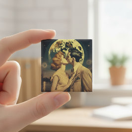 月に愛し、旅行ポスターのカスタマイズ マグネット